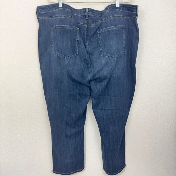 NYDJ Womens Slim Bootcut Ankle Jeans Size 28W Lift Tuck Tech Serendipity Blue - Picture 5 of 8